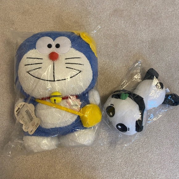 Doraemon & Panda Plushie lot - Picture 1 of 6